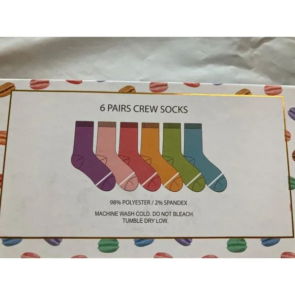 Women's 17-Pair Mixed Socks Gift Box Set - Decorative Themed, New in Box - Picture 6 of 14